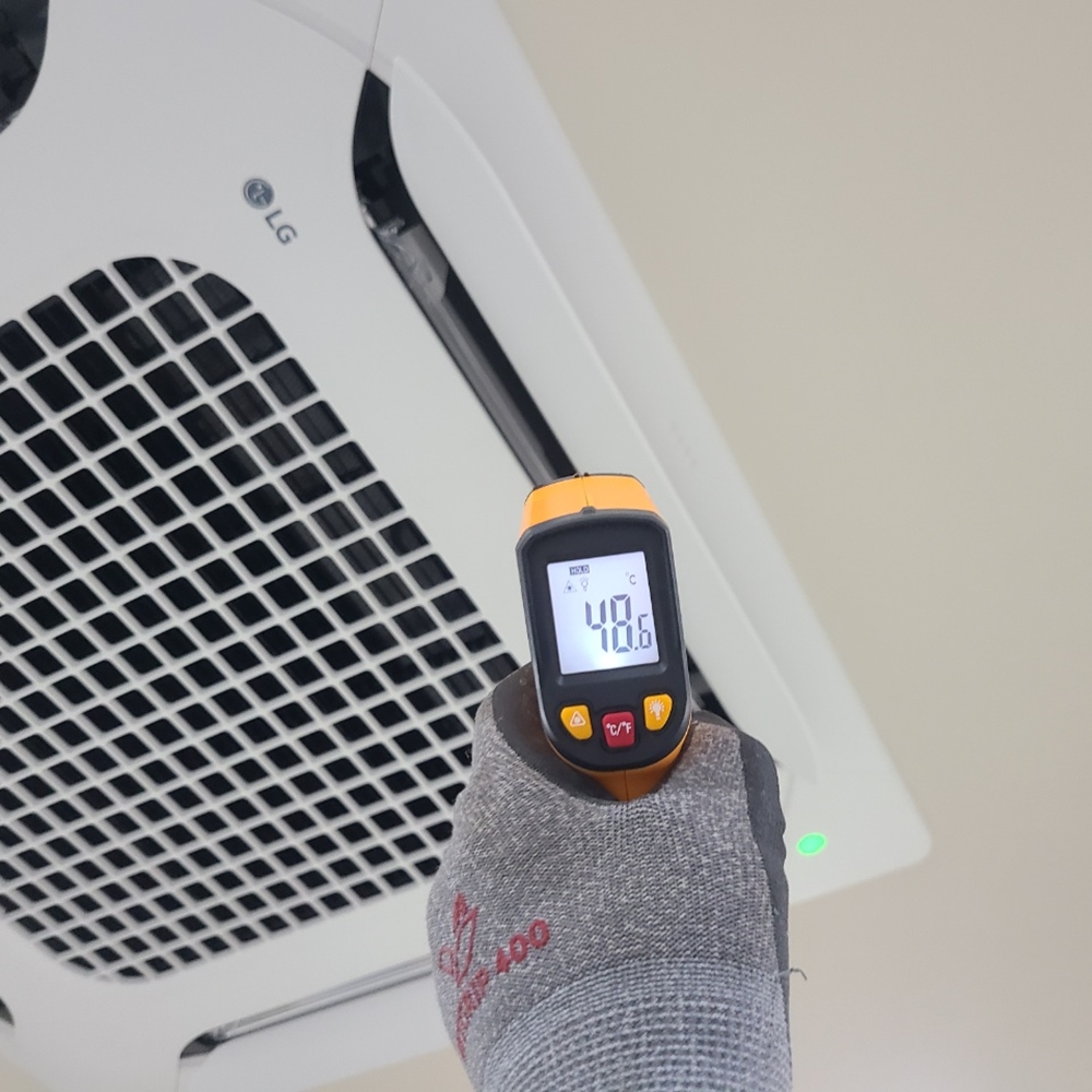 병원 중고시스템에어컨 마무리 테스트